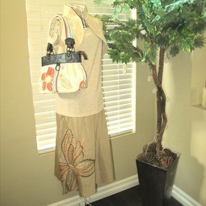 O'Neill Aloha Floral Canvas w/Leather Trim Purse